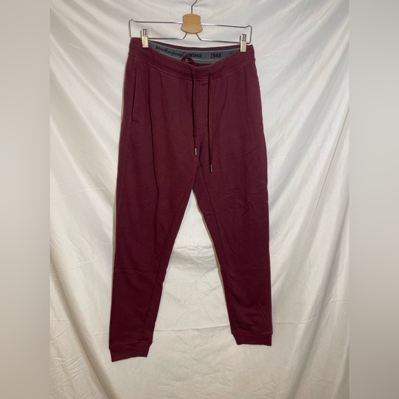 Weatherproof Men's Burgundy Joggers with Drawstring - Picture 1 of 4